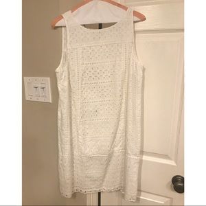Loft Eyelet Dress- EUC - Size 14